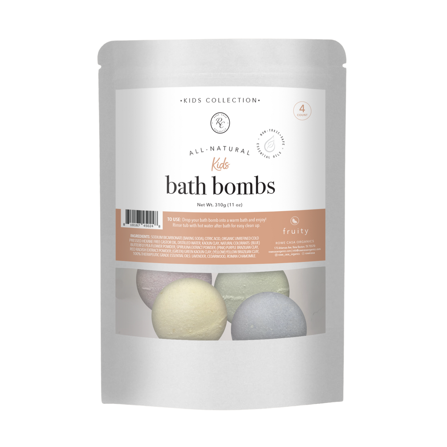 Rowe Casa Bath Bombs for Kids